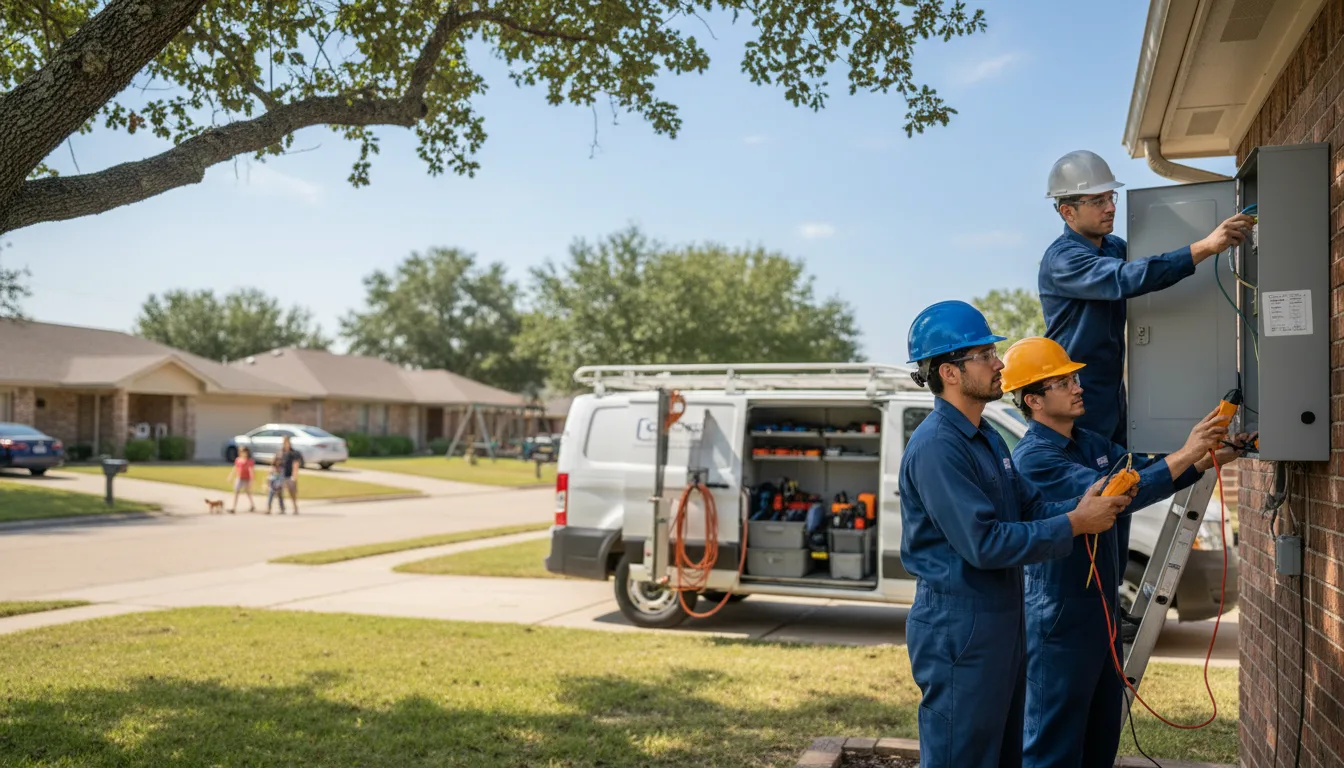 Certified electrician providing emergency electrical services in North Zulch, TX